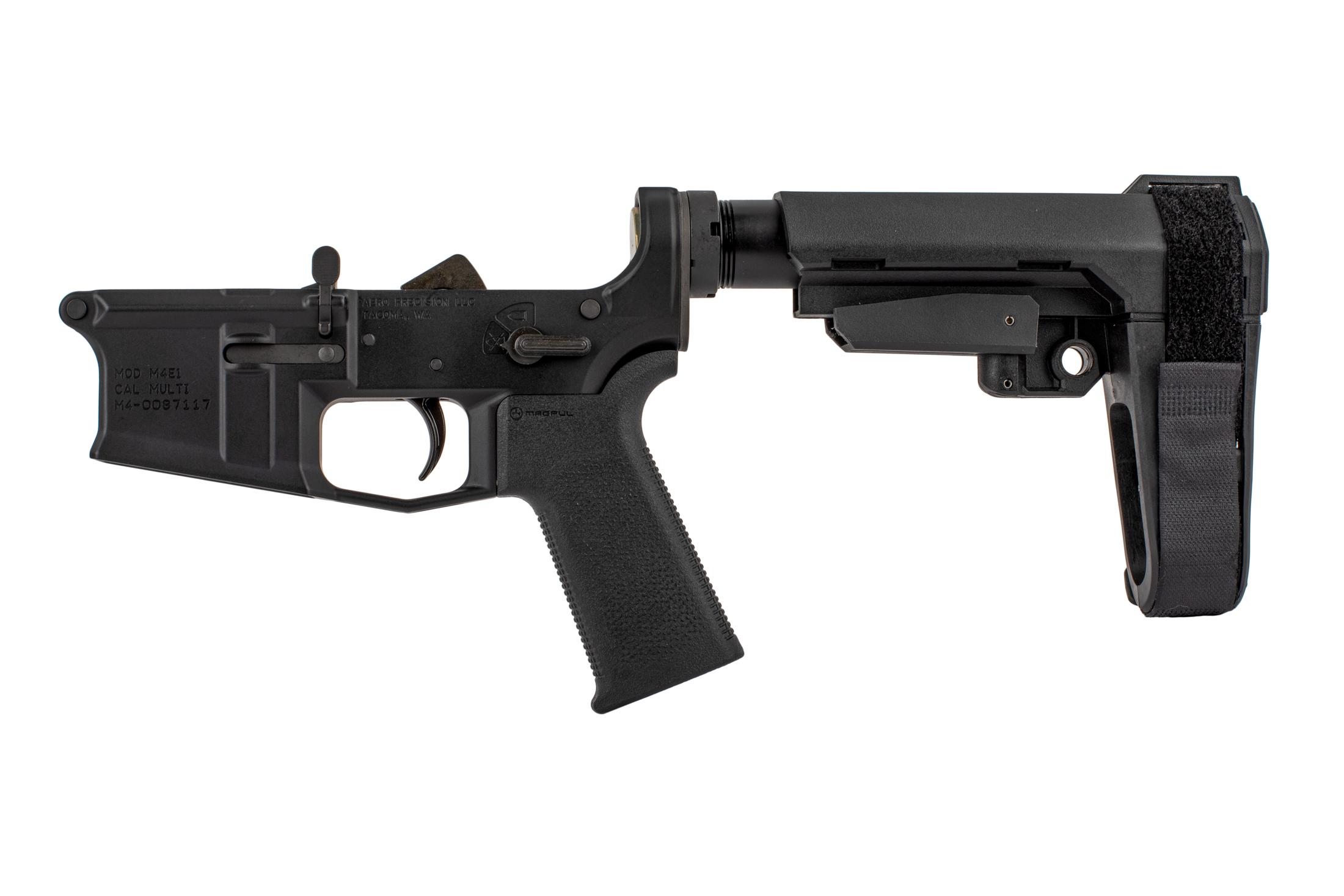 Aero Precision M4E1 Pistol Complete Lower Receiver with SBA3 Brace APAR600146